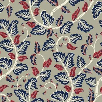 Seamless floral vector pattern with clusters of indian festival flower Stock Illustration