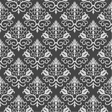 Seamless floral vector pattern Stock Illustration