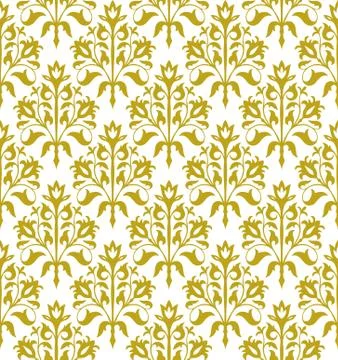 Seamless floral vector pattern Stock Illustration