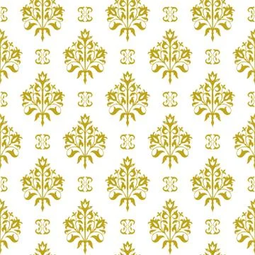 Seamless floral vector pattern Stock Illustration