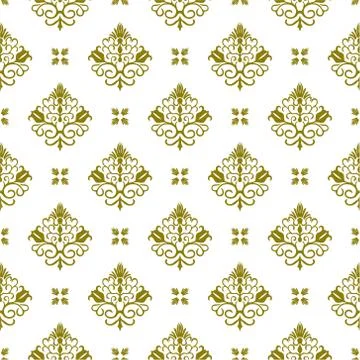 Seamless floral vector pattern Stock Illustration