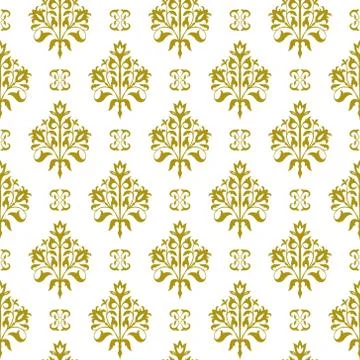 Seamless floral vector pattern Stock Illustration