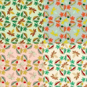 Seamless floral vector pattern Illustrazione stock