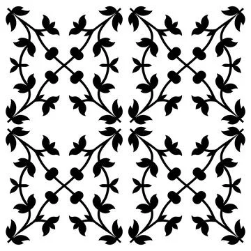 Seamless Floral Vine Pattern Stock Illustration
