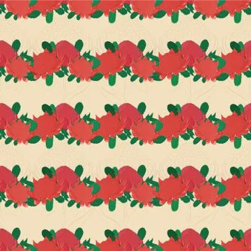 Seamless florral pattern with telopea, or waratah flower bouquet Stock Illustration
