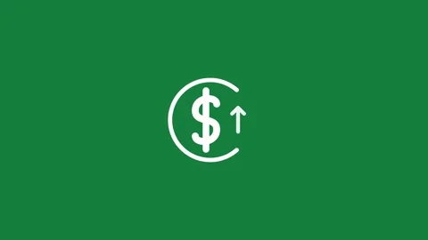 Seamless flow of falling money on a green background. 4K 库存影片 340514752
