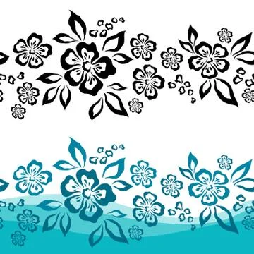 Seamless Flower Background Stock Illustration