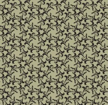 Seamless flower pattern. Abstract floral ornament. Brocade Texture Stock Illustration
