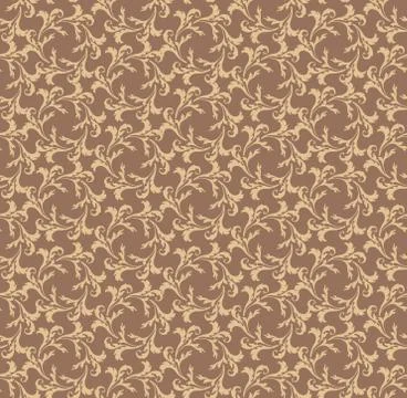 Seamless flower pattern. Abstract floral ornament. Brocade Texture Stock Illustration