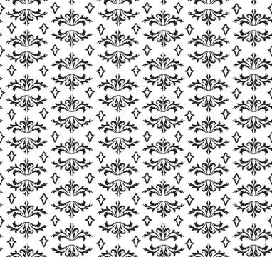 Seamless flower pattern. Abstract floral ornament. Brocade Texture Stock Illustration