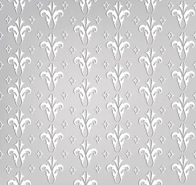 Seamless flower pattern. Abstract floral ornament. Brocade Texture Stock Illustration