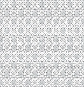 Seamless flower pattern. Abstract floral ornament. Brocade Texture Stock Illustration