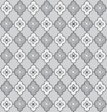 Seamless flower pattern. Abstract floral ornament. Brocade Texture Stock Illustration