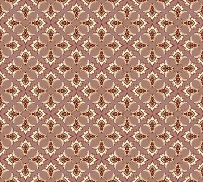 Seamless flower pattern Abstract floral ornament. Oriental fabric texture Illustrazione stock