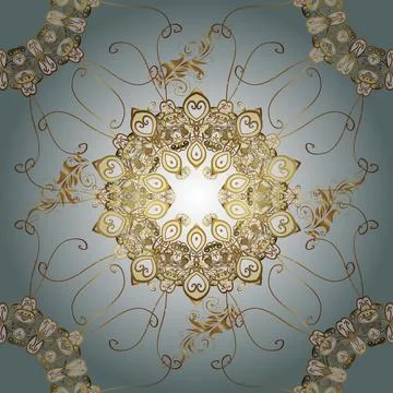 Seamless flower pattern can be used for sketch, website background, wrapping pap Illustrazione stock