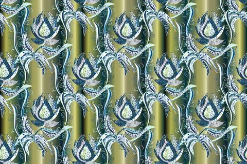 Seamless flower pattern can be used for wallpaper, website background, wrapping Illustrazione stock