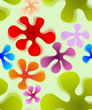 Seamless flower pattern. Stock Illustration