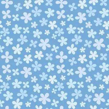 Seamless flower pattern Illustrazione stock