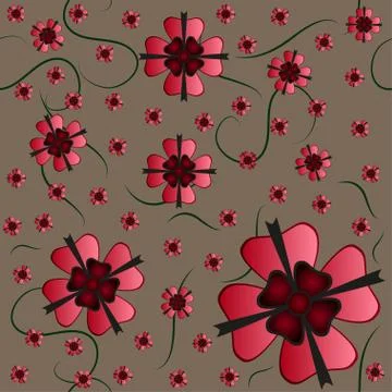 Seamless flower pattern Stock Illustration