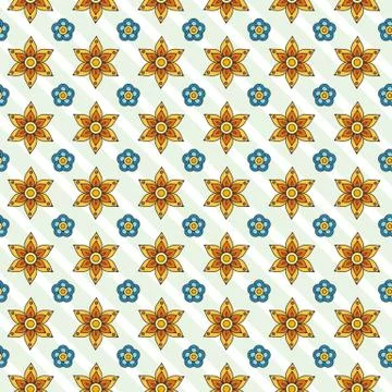 Seamless flower pattern Stock Illustration
