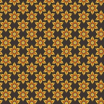 Seamless flower pattern Stock Illustration