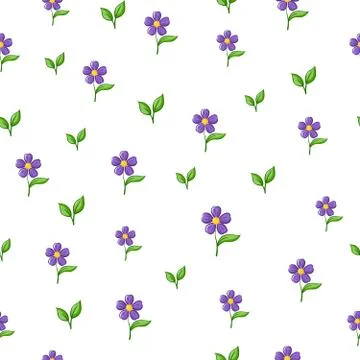 Seamless Flower Pattern Stock Illustration