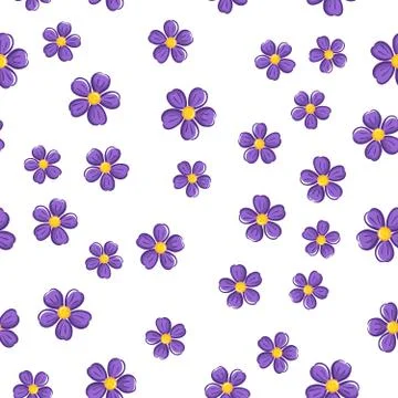 Seamless Flower Pattern Stock Illustration