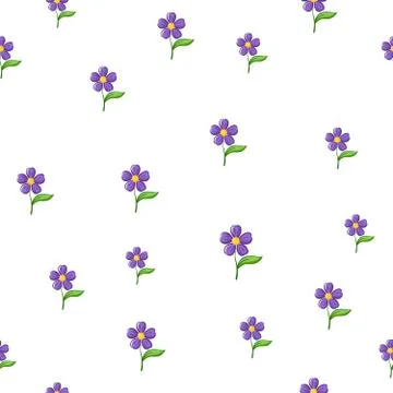 Seamless Flower Pattern Stock Illustration