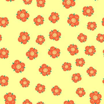 Seamless Flower Pattern Stock Illustration
