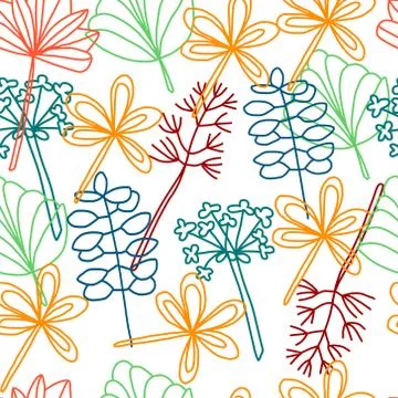 Seamless flower pattern Stock Illustration