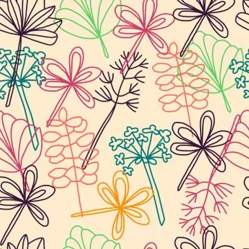 Seamless flower pattern Stock Illustration