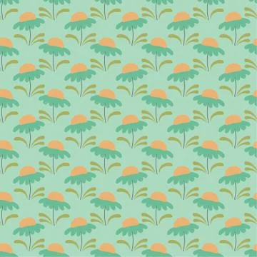 Seamless flower pattern Stock Illustration