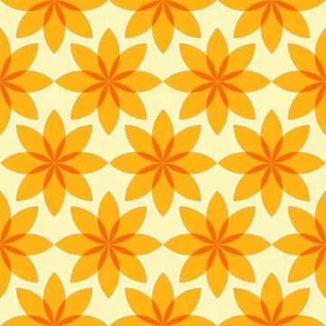 Seamless flower pattern Stock Illustration