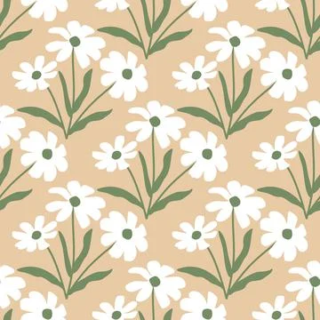 Seamless flower pattern Stock-Illustration