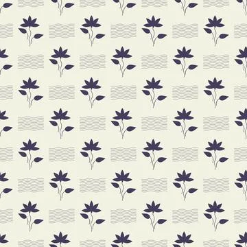 Seamless flower pattern Stock Illustration