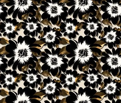 Seamless flower pattern. Illustrazione stock