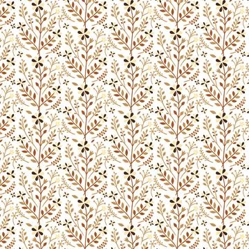 Seamless flower pattern with soft watercolor floral textures Stock Illustration