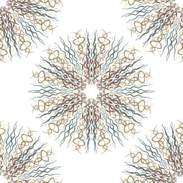 Seamless Flower  Pattern. Summer background garden for design Stock Illustration