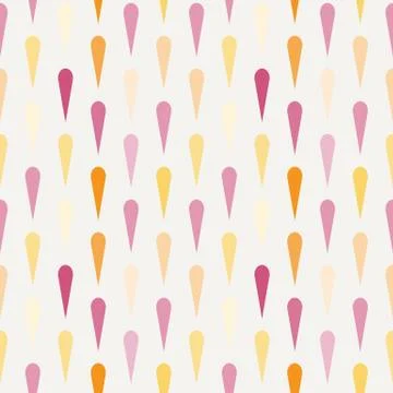 Seamless flower polka pattern Stock Illustration