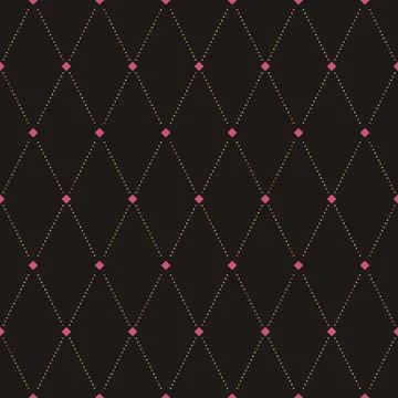 Seamless flower polka pattern Stock Illustration