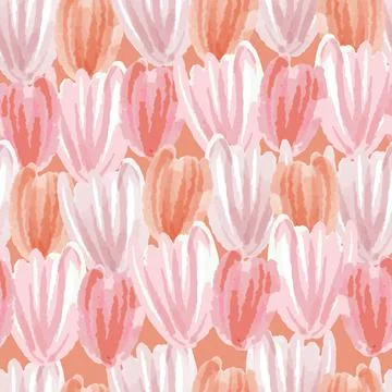 Seamless flowers pattern background , greeting card Stock Illustration