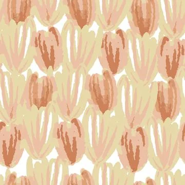 Seamless flowers pattern background , greeting card Stock Illustration