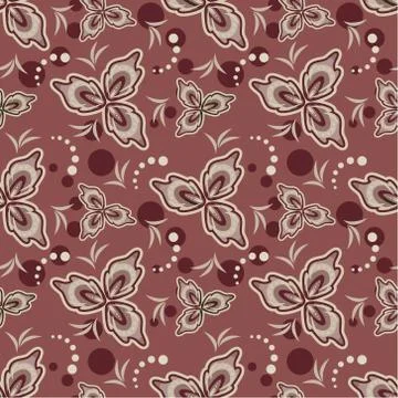 Seamless flowers pattern. Stock Illustration