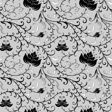 Seamless flowers pattern Stock Illustration
