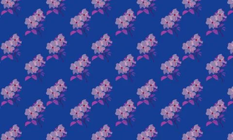 Seamless Flowers-pattern Illustrazione stock
