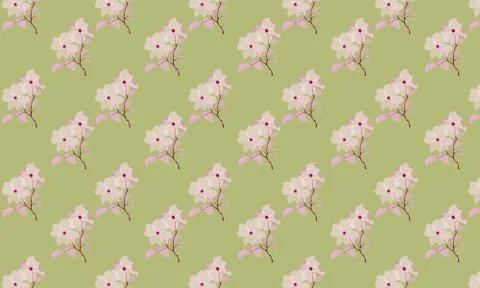 Seamless Flowers-pattern Illustrazione stock