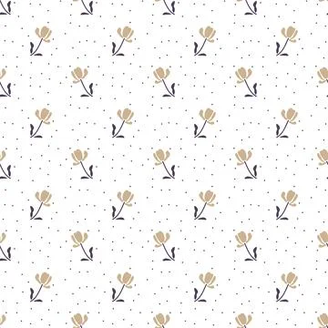 Seamless flowers pattern Stock-Illustration