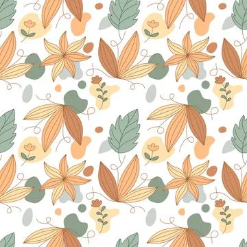 Seamless flowers patterns  Stock-Illustration