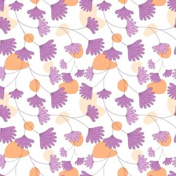 Seamless flowers patterns  Stock Illustration