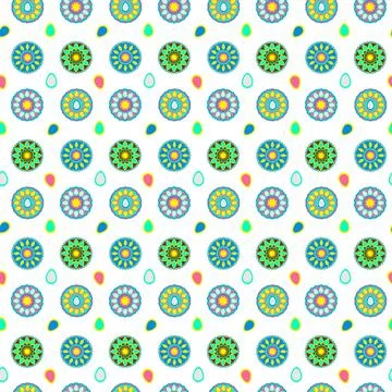 Seamless flowers texture Illustration